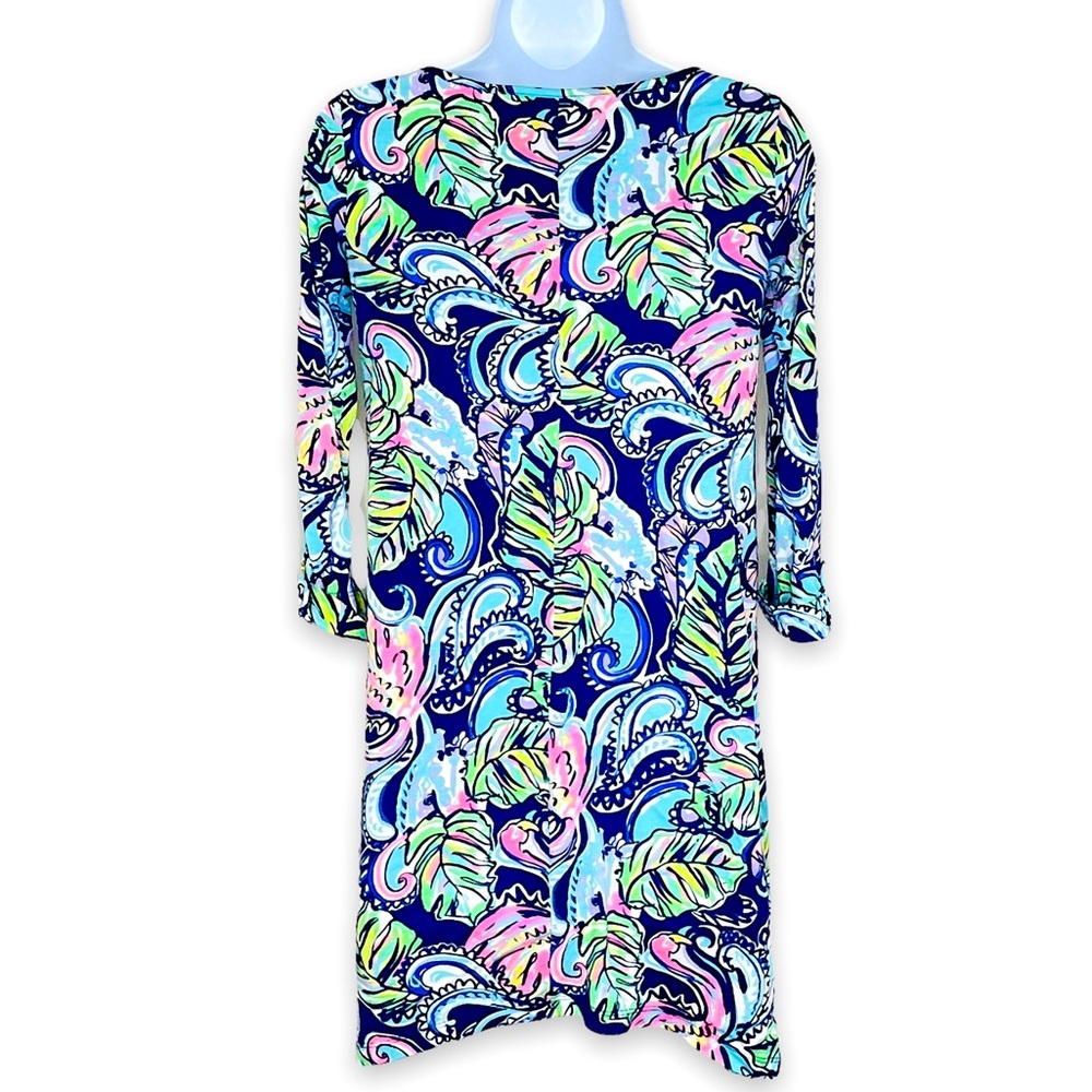 Lilly Pulitzer Edna Hanging With Fronds Print Swing Dress Size XXS - Picture 3 of 5